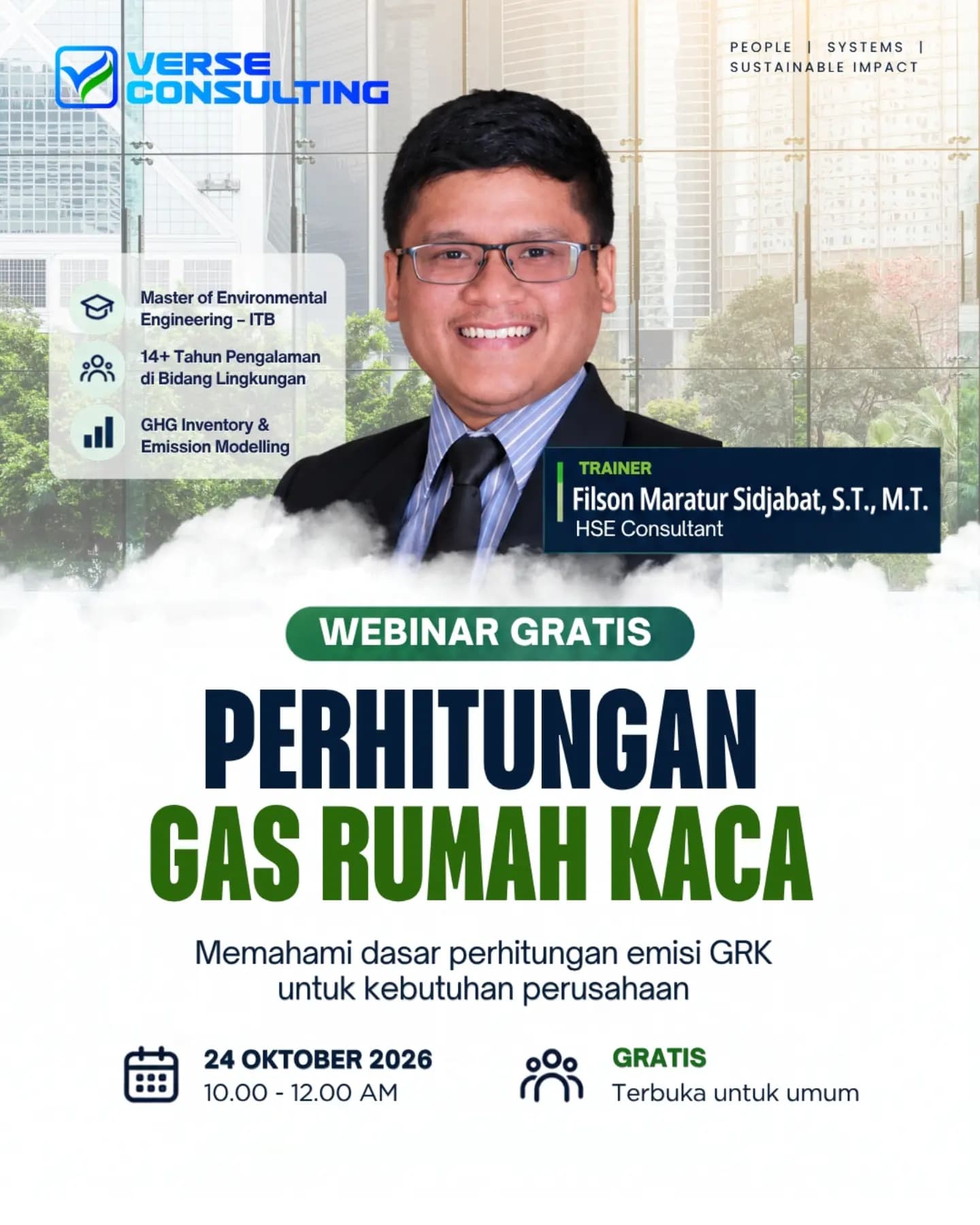 WEBINAR GRATIS | PERHITUNGAN GAS RUMAH KACA
