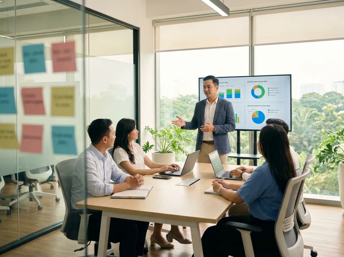 Workshop strategi dan data lingkungan bersama tim klien